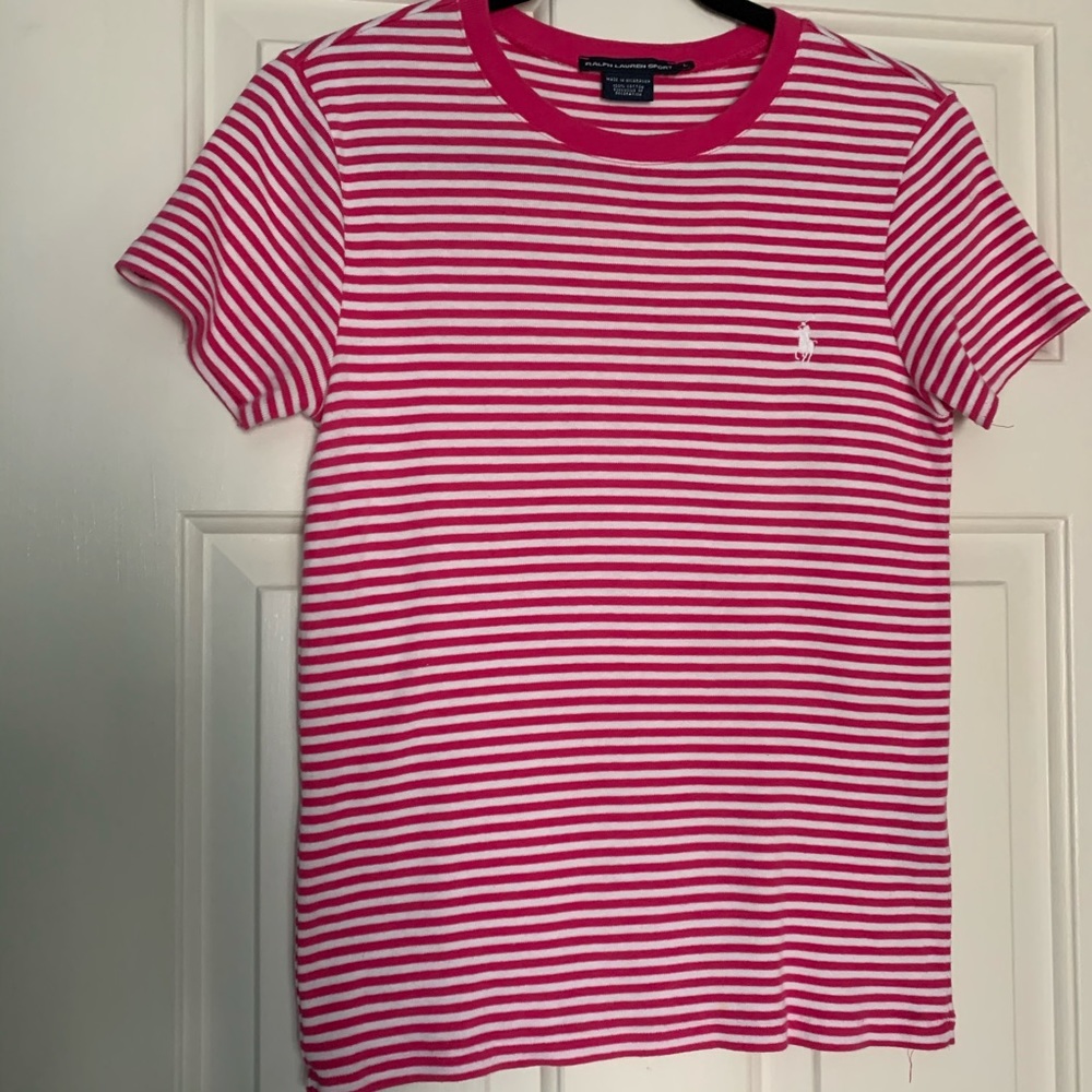 Women’s Striped Polo T-Shirt